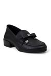 Mammamia D24YA-3800 Hakiki Deri Kadın Ayakkabı - Siyah