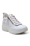 Mammamia D24YA-7005 Hakiki Deri Kadın Ayakkabı - Beyaz
